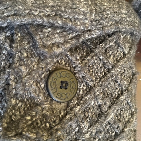Pre-owned UGG Grey Crotchet Boots 11M - Picture 5 of 11